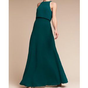 Anthropologie BHLDN Iva Crepe Maxi Dress NWOT
